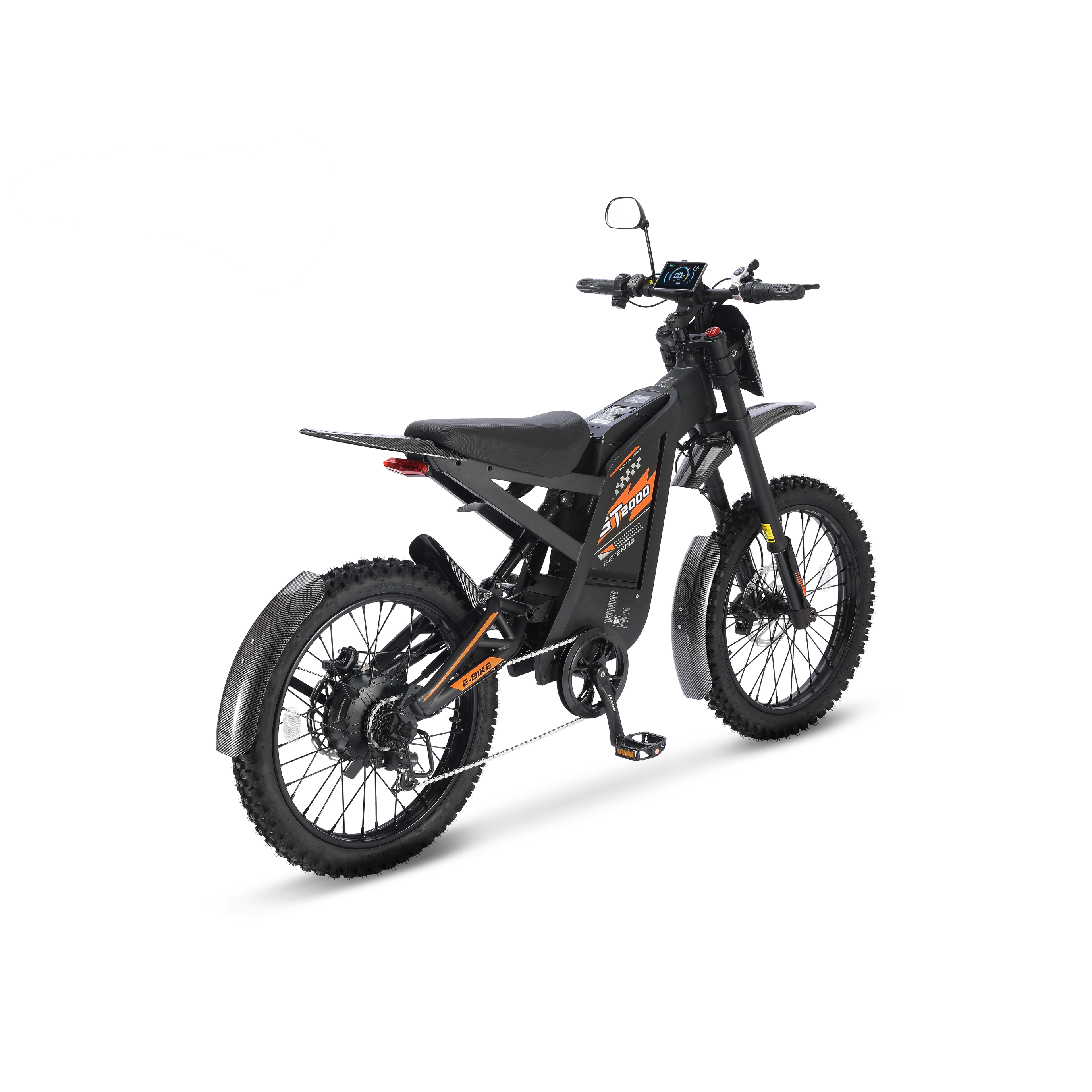 Ouxi GT2000 Fatbike Oranje – Opvoerbaar Electric Dirt Bike (6 km/u Gashendel Optie)