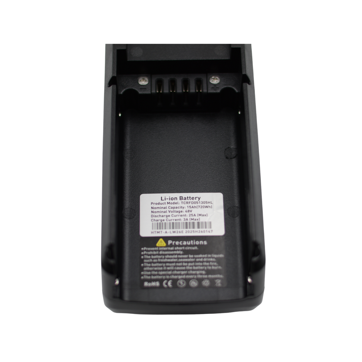 Ouxi Q8 battery 48V 20Ah underside with connector